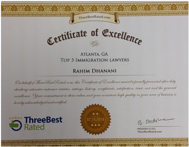 certificate of excellence