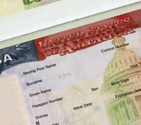 immigration visa in passport
